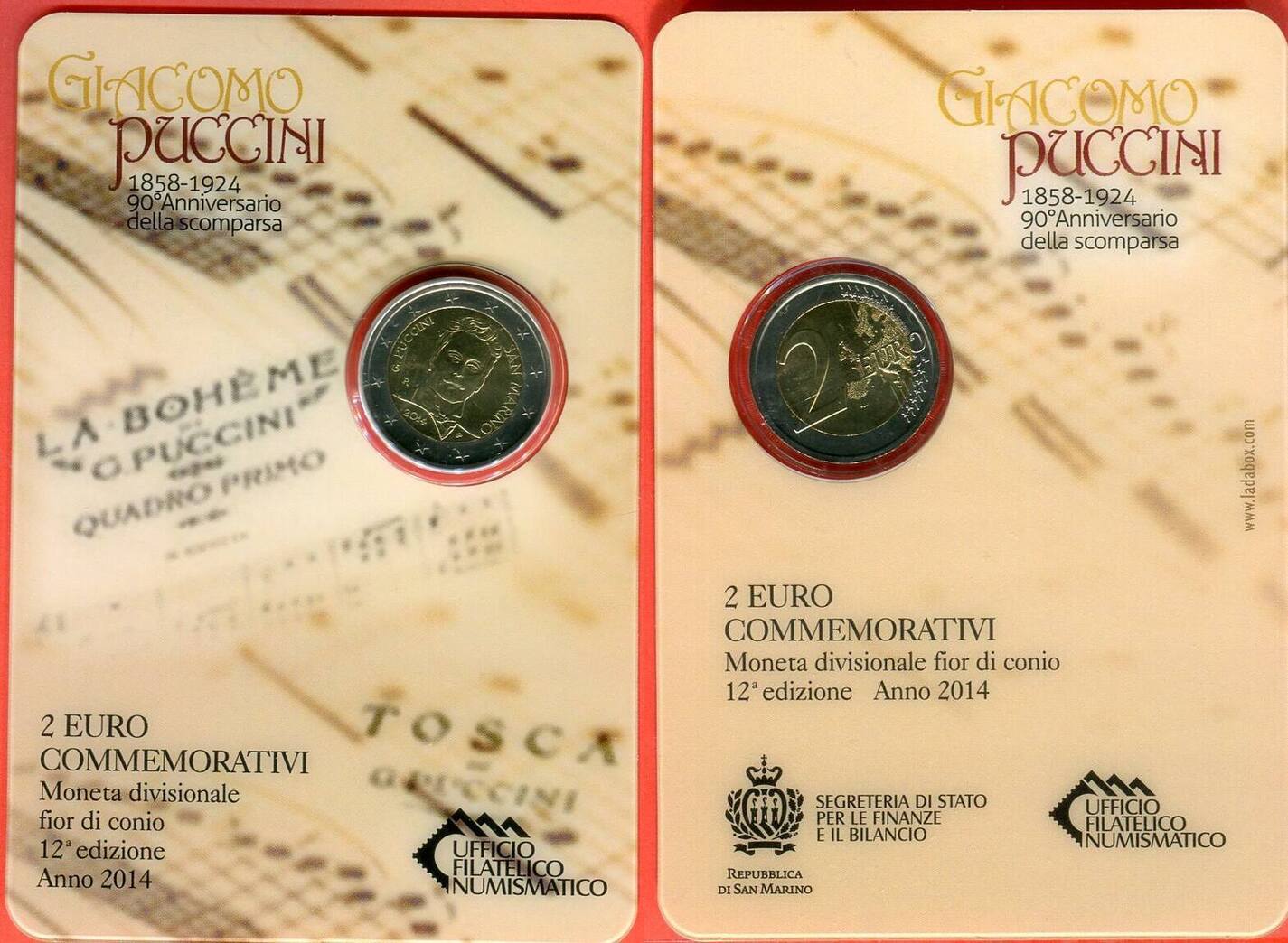 Afrique Centrale République – Bloc Feuillet 2014 Giacomo Puccini, Timbres MNH Pour Collectionneurs Passionnés
