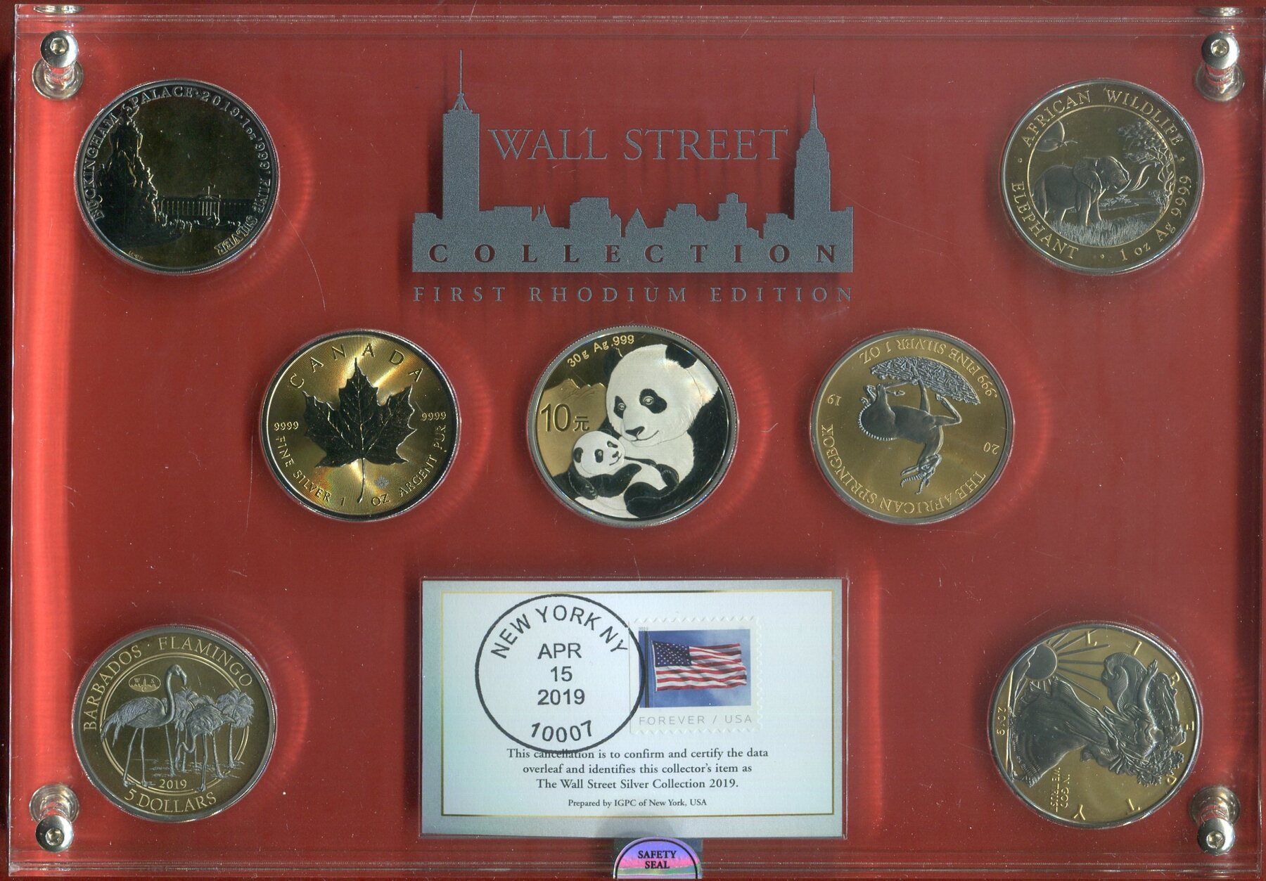 USA Kanada China England Australien Etc 6 X 1 Unze Silber 1 X 30g 2019 Wallstreet