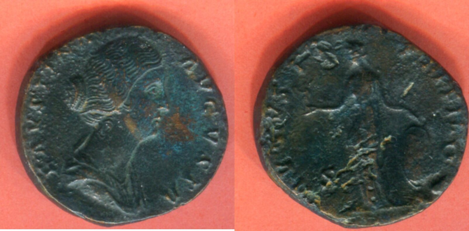 Rom Kaiserzeit Sesterz 147 -176 Faustina die Jüngere gutes sehr