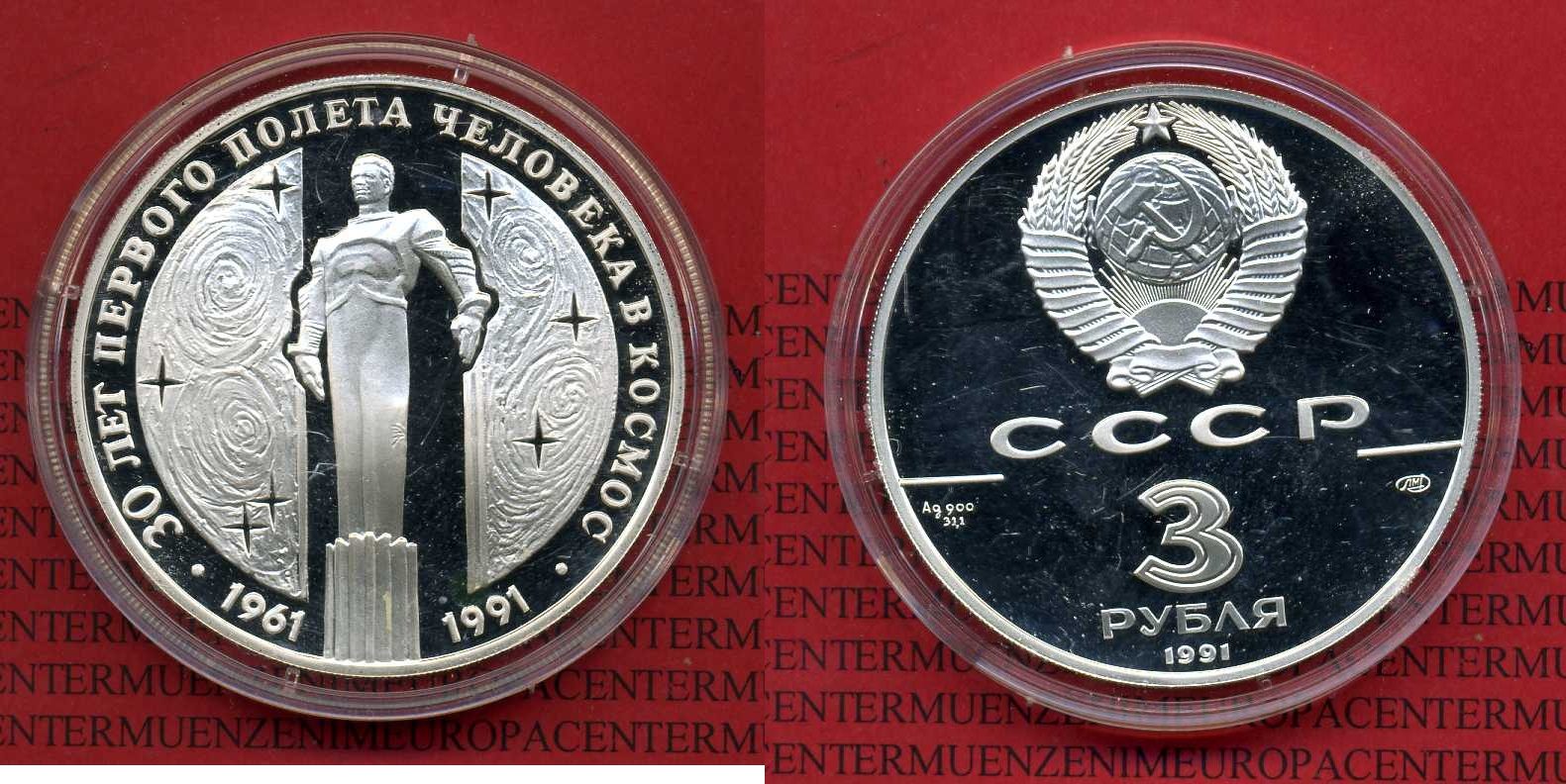 3-rubel-silberm-nze-russland-3-rubel-1991-gagarin-silber-pp-mit-kapsel