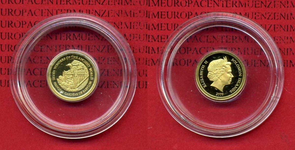 Salomon Inseln, Solomon Islands 10 Dollars Goldmünze 1 g Salomonen