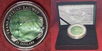 Cook Islands 50 Dollar Silbermünze - 5 Unzen Silber 100th Anniversary Trans Siberian Railway Transsibirische Eisenbahn -
