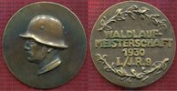Deutsche Wehrmacht Grosse Bronzemedaille Weimarer Republik Wehrmacht, Waldlauf Meisterschaft 1930 I./J.R.9, Soldat
