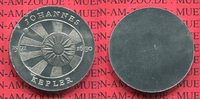 DDR, GDR Eastern Germany 5 Mark Einseitiger Aluminiumabschlag DDR 5 Mark 1971 Kepler einseitiger Aluminiumabschlag
