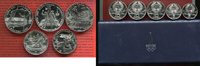 Russland Russia Rußland UDSSR 2 x 5 und 3 x 10 Rubel Russland Olympische Spiele Moslau 1980 3 x 10 2 x 5 Rubel Stgl. mit Box