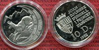 Principat d´Andorra 10 Diners Silber Gefährdete Tierwelt. Andorra. Pyrenäen-Gemse. 10 Diners. Silber. 1992