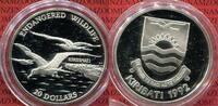 Kiribati 20 Silber Dollar Gefährdete Tierwelt. Kiribati. Fregattvogel. 20 Dollars Silber. 1992 -