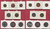 Bundesrepublik Deutschland, Germany FRG Kursmünzensatz mit Silberadler u Planck BRD Kursmünzensatz 1969 G PP/Spiegelgl. mit 5 DM Silberadler 2 DM Planck