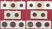 Bundesrepublik Deutschland, Germany FRG Kursmünzensatz mit Silberadler u Planck BRD Kursmünzensatz 1969 F PP/Spiegelgl. mit 5 DM Silberadler 2 DM Planck