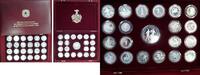 Div. Länder Sammlung von 45 Silbermünzen Kollektion anlässlich der Olympiade 1992 in Barcelona - 45 Münzen Polierte Platte mit Kapseln & Box (ohn...
