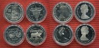 Kanada 4 x 1 Dollar Silbermünzen Kanada Lot 4 x 1 Dollar Silber 1958 - 1985 Bild