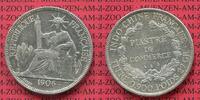Französisch Indochina Piastre de Commerce Französisch Indochina 1906 A Piaster Silber Piastre de Commerce Trade Coin
