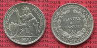 Französisch Indochina Piastre de Commerce Französisch Indochina 1900 A Piaster Silber Piastre de Commerce Trade Coin