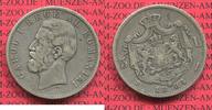 Rumänien Romania 5 Lei Silber Rumänien 5 Lei Silber 1884 Carol. I. CAROL I Rege Al ROMANIEI
