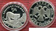 Russland Russia 3 Rubel Silber Russland 3 Rubel Silber 1996 Endangered Wildlife Amur-Tiger
