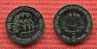 DDR GDR Eastern Germany 5 Mark Gedenkmünze Cu/Ni Jahr der Frau