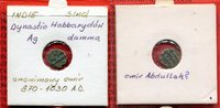 Indien India Sindh Damma Indien Silber Damma Dynastie Habbari 870 - 1030 A.D. -