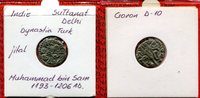 Indien India Dehli Jital Indien Silber Jital Muhammad bin Sam 1193 - 1206 A.D. -