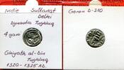 Indien India Delhi 4 Gani Indien Sultanat Delhi 4 Gani Silber Ghiyath al-Din Tughluq 1320 - 1325 A.D.