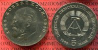 DDR GDR Deutsche Demokratische Republik 5 Mark Neusilber Gedenkmünze DDR 5 Mark Gedenkmünze Neusilber 1968 Robert Koch 1843-1910