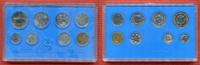 DDR Eastern Germany GDR Kursmünzensatz 1 Pfennig bis 5 Mark DDR Kursmünzensatz 1980 1 Pfennig bis 5 Mark Brandenburger Tor BU Stgl.