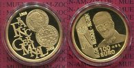 Belgien, Belgium 100 Euro Gold, 1/2 Unze Belgien 100 Euro Gold Franc Germinal 1803, 2003 in Kapsel PP, 1/2 Unze