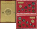 Russland UDSSR Rußland Kursmünzenstz KMS Rußland KMS 1977 Leningrad Mint BU 1 Kopeke bis 1 Rubel