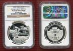 China 10 Yuan Silbermünze China 10 Yuan 2002 Dragon Boat Festival, Drachenboot PP -