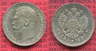 Russland Russia 1 Rubel Silber Russland Rubel 1897 Nikolaus II Silber Leider berieben sonst wäre es vz prfr