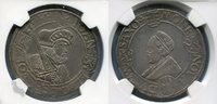 Sachsen Ernestinische Linie NGC zertifiziert Taler o.J., Guldengroschen Klappmütze Taler Sachsen Ernestinische Linie Johann Friedrich I, Georg 1525 - 1530 Annaberg