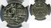 Weimarer Republik NGC Zertifiziert 3 Mark Silber Gedenkmünze Commemorative Weimarer Republik 3 Mark Uni Marburg 1927 A Silber