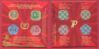 Republik Moldau Transnistrien Moldavia Münzsatz Token coinset Transnistrien Münzsatz 4 Werte, 1, 3, 5 und 10 Rubel im Originalblister