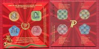 Republik Moldau Transnistrien Moldavia Münzsatz Token coinset Transnistrien Münzsatz 4 Werte, 1, 3, 5 und 10 Rubel im Originalblister