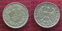 Weimarer Republik Deutsches Reich 1 Mark Silbermünze, Seltener Jahrgang Weimarer Republik 1 Mark Kursmünze 1927 J Silber J. 319