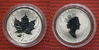 Kanada 5 Dollars Silbermünze Maple Leaf Privy Mark, Horse - Pferd Lunar