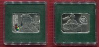 Polen, Poland, Polska 20 Zloty Silber Gedenkmünze Polen 20 Zloty Alexander Gierymski Rechteckig 40x28 mm Farbmünze