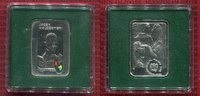 Polen, Poland, Polska 20 Zloty Silber Gedenkmünze Polen 20 Zloty 2003 Jacek Malczewski Rechteckig 40x28 mm Farbmünze Maler