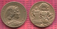 Tschechoslowakei CSR Bronzemedaille Handelskammer Prag Hermeskopf / Allegorische Darstellung Handwerk J.V.Myslbeck -