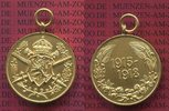 Bulgarien Bulgaria Kriegserinnerungsmedaille Kriegserinnerungsmedaille Bulgarien 1915 - 1918 vergoldet