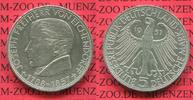 Bundesrepublik Deutschland, FRG, Germany 5 DM Silber Gedenkmünze 5 DM 1957 J, 100. Todestag von Joseph Freiherr von Eichendorff J. 391,