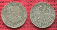 Bundesrepublik Deutschland, FRG, Germany 5 DM Silber Gedenkmünze 5 DM 1957 J, 100. Todestag von Joseph Freiherr von Eichendorff J. 391,