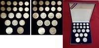 Niederlande 19 Silbermünzen Holland Set die 19 Silbermünzen von Königin Juliana 1948-1980
