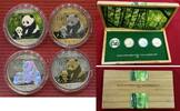 China 4 x 10 Yuan Silbermünzen Silver Investment Coin - Panda Prestige Set 2012 -