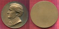 Großbritannien, England, Bronzeplakette Einseitig bro med uniface Richard Wagner Signiert A. Hartig Foto