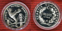 Türkei 50.000 Lira Silber Türkei 50000 Lira Silber 1994 Fifa Worldcup USA