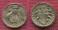 Sachsen Weimar Eisenach Silbermedaille Guss Zeitgenössich Johann Wilhelm Brustbild mit Barett von vorn behelmtes Wappen RR Selten -