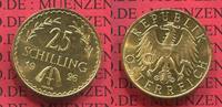 Österreich, Austria, 1. Republik 25 Schilling Gold Kursmünze Österreich 25 Schilling Goldmünze Kursmünze Adler Eagle Circulation Coin