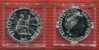 England UK, Great Britain 2 Pfund Silbermünze England 2 Pfund Silber 1 Unze Britannia 2011