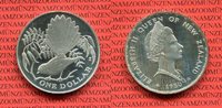 Neusseland 1 Dollar Silber Neuseeland 1 Dollar Silber 1980 Fantail Bird 写真