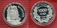 Bulgarien 1000 Lewa Silber Bulgarien 1000 Lewa Silber 1996 Segelschiff Kaliakra